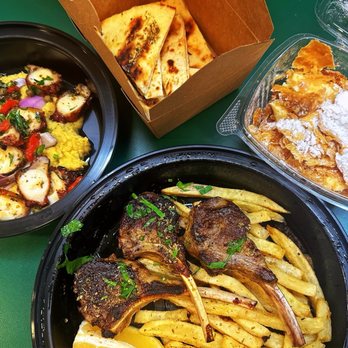 Tinos - Octopus and lamb chops - Greek Near Me - New York, New York Tinos - Octopus and lamb chops - Greek Near Me - New York, New York
