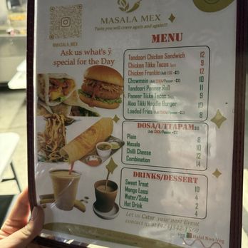 Masala Mex - Menu - Indian Near Me - Los Angeles, California Masala Mex - Menu - Indian Near Me - Los Angeles, California