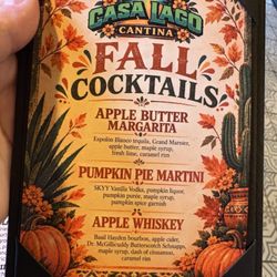 Casa Lago Cantina - Fall cocktails