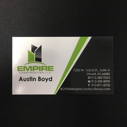 Empire Construction - Business card