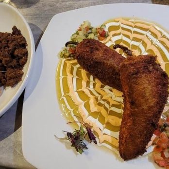 Whiptail Grill - Chile relleno with steak, black beans and Spanish rice. - Mexican Near Me - Springdale, Utah Whiptail Grill - Chile relleno with steak, black beans and Spanish rice. - Mexican Near Me - Springdale, Utah