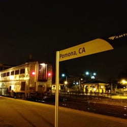 Pomona - Downtown Metrolink Station - Amtrak's Sunset Limited...