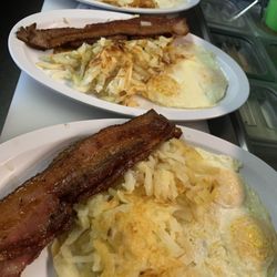 Bacon egg breakfast cooked as requested
