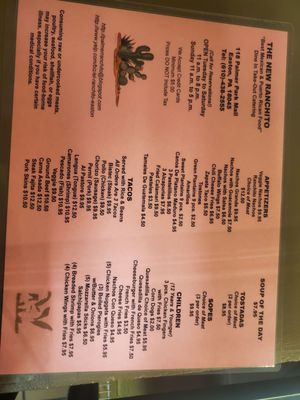 Menu photo 1 The New Ranchito Easton, PA Menu photo 1 The New Ranchito Easton, PA