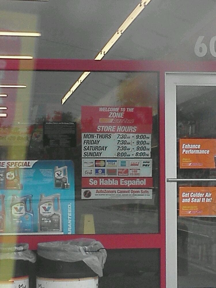 AUTOZONE AUTO PARTS Updated September 2024 600 W King St, Cocoa