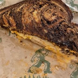 Reuben, sub turkey, for takeout. A little greasy but delicious.