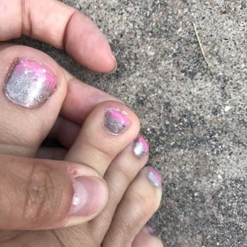 A T Nail Salon - Peeling polish and polish all over my toes. Terrible job! - Nail Salons Near Me - Denver, Colorado A T Nail Salon - Peeling polish and polish all over my toes. Terrible job! - Nail Salons Near Me - Denver, Colorado