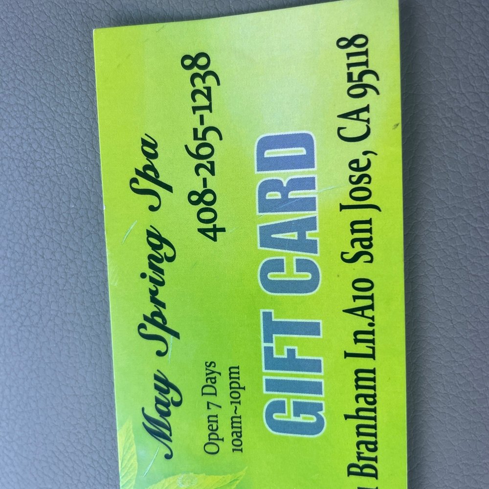 May Spring Spa gift cards are a spam May Spring Spa gift cards are a spam