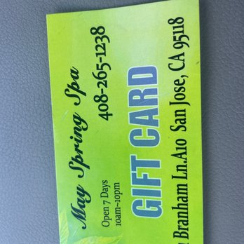 May Spring Spa - May Spring Spa gift cards are a spam - Massage Therapy Near Me - San Jose, California