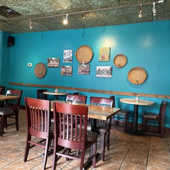 Mobay Cafe - dining area to the left of the entrance door. - Cafes Near Me - Milwaukee, Wisconsin