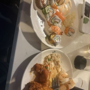 Ichiyami Buffet & Sushi - Crispy fried chicken! So good. And buttery shrimp and fried rice. - Sushi Bars Near Me - Boca Raton, Florida
