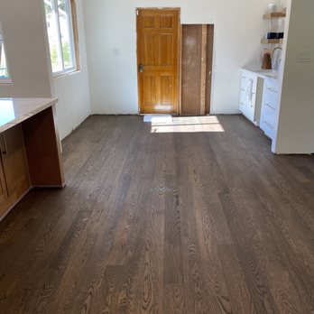 Evans Flooring - Stain applied - Flooring Near Me