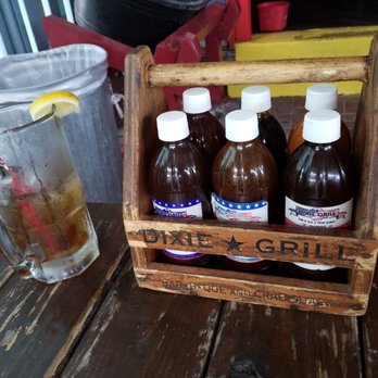 Dixie Grill - The caddy of sauces for when my ribs come!!!! - Southern Near Me - Aiea, Hawaii Dixie Grill - The caddy of sauces for when my ribs come!!!! - Southern Near Me - Aiea, Hawaii