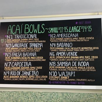 Sarava Açaí Café - Menu - Juice Bars & Smoothies Near Me - Wilton Manors, Florida