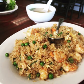 Pho One - My son ordered the shrimp fried rice. (this was lunch yesterday - 22 Jun). - Vietnamese Near Me - Lewisville, Texas