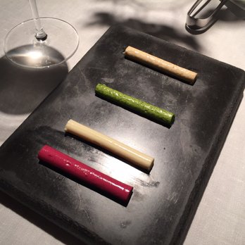 Martin Berasategui - The butters! Beetroot, salted, spinach and mushroom. - Signature Cuisine Near Me - Lasarte-Oria, SS