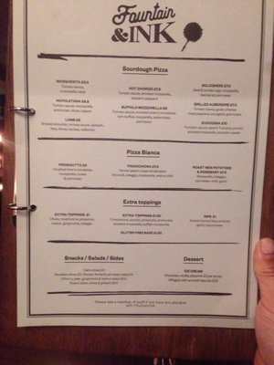 Menu photo 3 Fountain & Ink London, XGL Menu photo 3 Fountain & Ink London, XGL