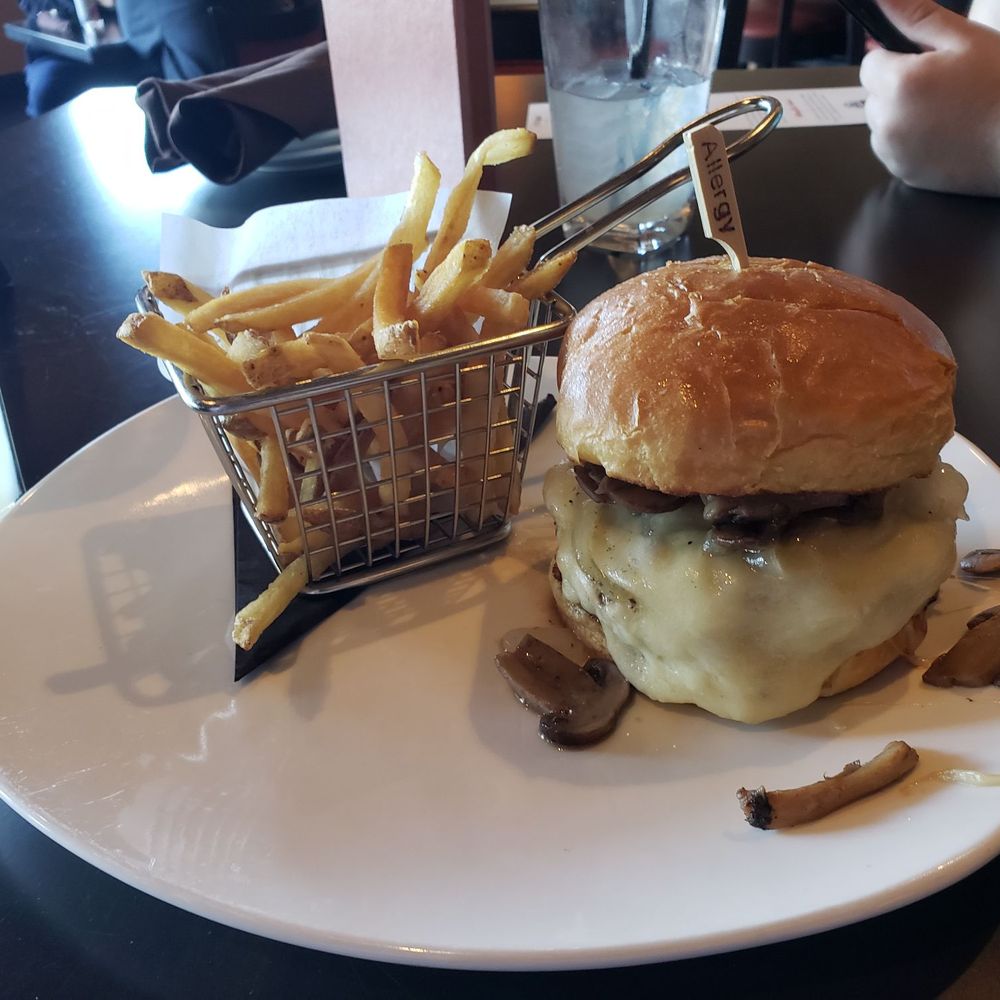Talk about that cheese on the burger. Also worth noting the allergy signature on the skewer. Talk about that cheese on the burger. Also worth noting the allergy signature on the skewer.
