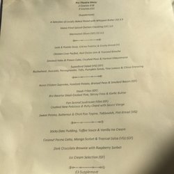 Queen Victoria Arts Club - Pre-theatre menu