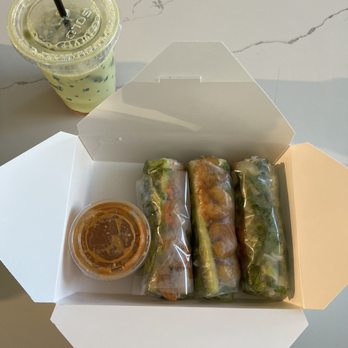 Mi Sant - Shrimp spring rolls with peanut sauce - Bakeries Near Me - Roseville, Minnesota