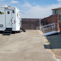 Area Portable Services - Nice size portable bathrooms fits comfortable outside backyards with access. Clean and not too bad looking