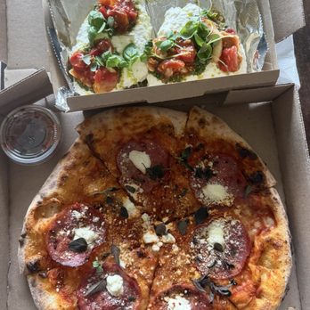 Red Rabbit Minneapolis - Spicy Salami Pizza  Burrata. - Italian Near Me - Minneapolis, Minnesota