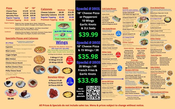Menu photo 1 Al's Pizza and Wings Orlando, FL