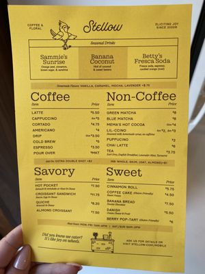 Menu photo 2 Stellow Coffee & Floral Atlanta, GA Menu photo 2 Stellow Coffee & Floral Atlanta, GA