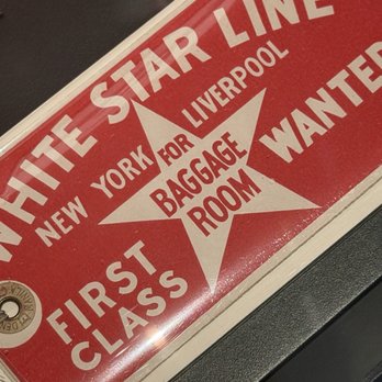 Musée de la Civilisation - White Star Line baggage tag - Museums Near Me - Quebec, Quebec