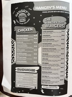 Menu photo 3 Hangry's McMinnville, OR