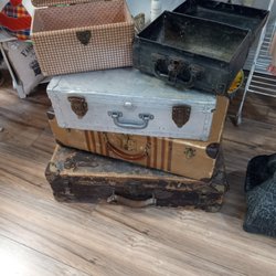 Old suite cases for use or decorating with. Priced to sell.