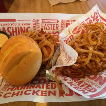 Smashburger - First time to Smashburger. Got the BBQ, bacon and cheddar smashburger. Side of haystack fries. Looks good. - Burgers Near Me - Summerville, South Carolina