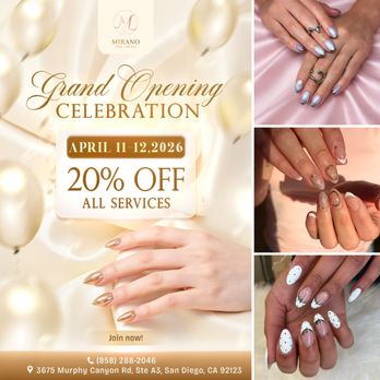 Mirano Nail Lounge - -
The wait is finally over! We're officially op - Nail Salons Near Me - San Diego, California Mirano Nail Lounge - -
The wait is finally over! We're officially op - Nail Salons Near Me - San Diego, California