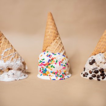 Waffle Cone - three different flavors of ice cream - Ice Cream & Frozen Yogurt Near Me - Jacksonville, Florida Waffle Cone - three different flavors of ice cream - Ice Cream & Frozen Yogurt Near Me - Jacksonville, Florida