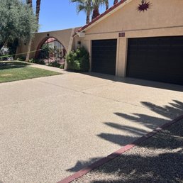 New driveway. New driveway.