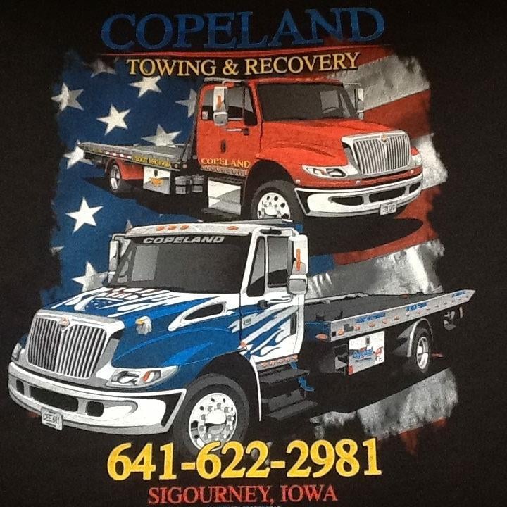 COPELAND TOWING & RECOVERY 1311 E Jackson St Hwy 92, Sigourney, Iowa