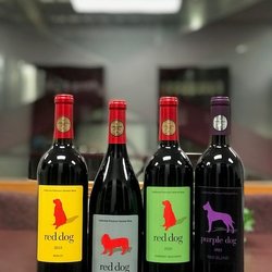 Cacciatore Fine Wines & Olive Oil - Featured are the Good Dog Reds.