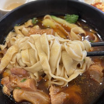 A & J Restaurant - Spicy Beef Tendon Noodle Soup with wide noodz! - Taiwanese Near Me - Irvine, California A & J Restaurant - Spicy Beef Tendon Noodle Soup with wide noodz! - Taiwanese Near Me - Irvine, California