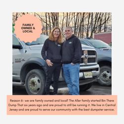 Bin There Dump That Central New Jersey - We are family owned and local! The Aller family started Bin There Dump That six years ago and are proud to still be running it.