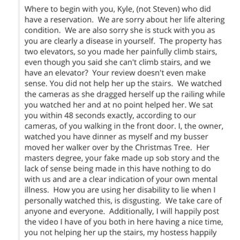 Society - The owner's crappy response - Italian Near Me - Tempe, Arizona