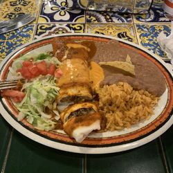 Rosa's Café & Tortilla Factory - 10. Smothered Burrito Dinner  Free for my birthday!