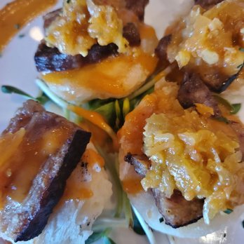 Soco Thornton Park - Pork belly biscuits on the happy hour menu 5 to 10pm - Southern Near Me - Orlando, Florida Soco Thornton Park - Pork belly biscuits on the happy hour menu 5 to 10pm - Southern Near Me - Orlando, Florida