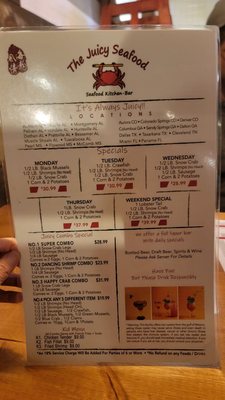 Menu photo 1 The Juicy Seafood Flowood, MS