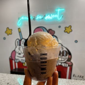 KURIMU - Lychee Pearl (top) & purple yam w/ oreos (bottom) - Bubble Tea Near Me - Chicago, Illinois KURIMU - Lychee Pearl (top) & purple yam w/ oreos (bottom) - Bubble Tea Near Me - Chicago, Illinois