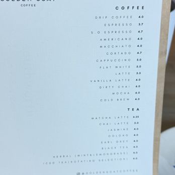 Golden Goat Coffee - Menu - Coffee & Tea Near Me - San Francisco, California Golden Goat Coffee - Menu - Coffee & Tea Near Me - San Francisco, California