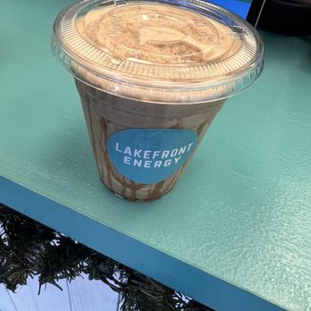 Lakefront Energy - Carmel Frappe Protein Coffee - Juice Bars & Smoothies Near Me - Little Elm, Texas