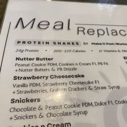 Elevate Nutrition - Just a very small corner of their menu.