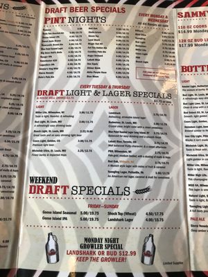Menu photo 3 Sammy's Tap & Grill Raleigh, NC Menu photo 3 Sammy's Tap & Grill Raleigh, NC