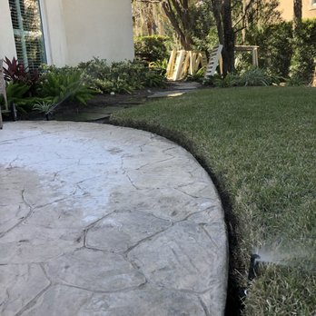Barrientos Landscaping - a concrete patio with a concrete edge - Landscaping Near Me Barrientos Landscaping - a concrete patio with a concrete edge - Landscaping Near Me