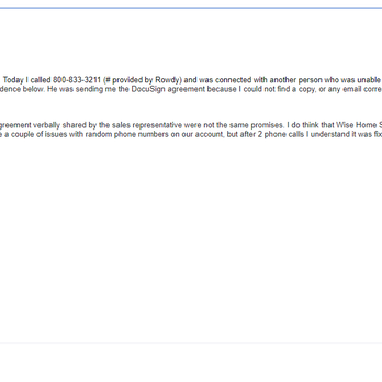 WISE Security Solutions - Forwarded the account holder email to Wise Home, as they were very interested in "escalating this to CEO," but would not help me. - Security Systems Near Me - Draper, Utah WISE Security Solutions - Forwarded the account holder email to Wise Home, as they were very interested in "escalating this to CEO," but would not help me. - Security Systems Near Me - Draper, Utah
